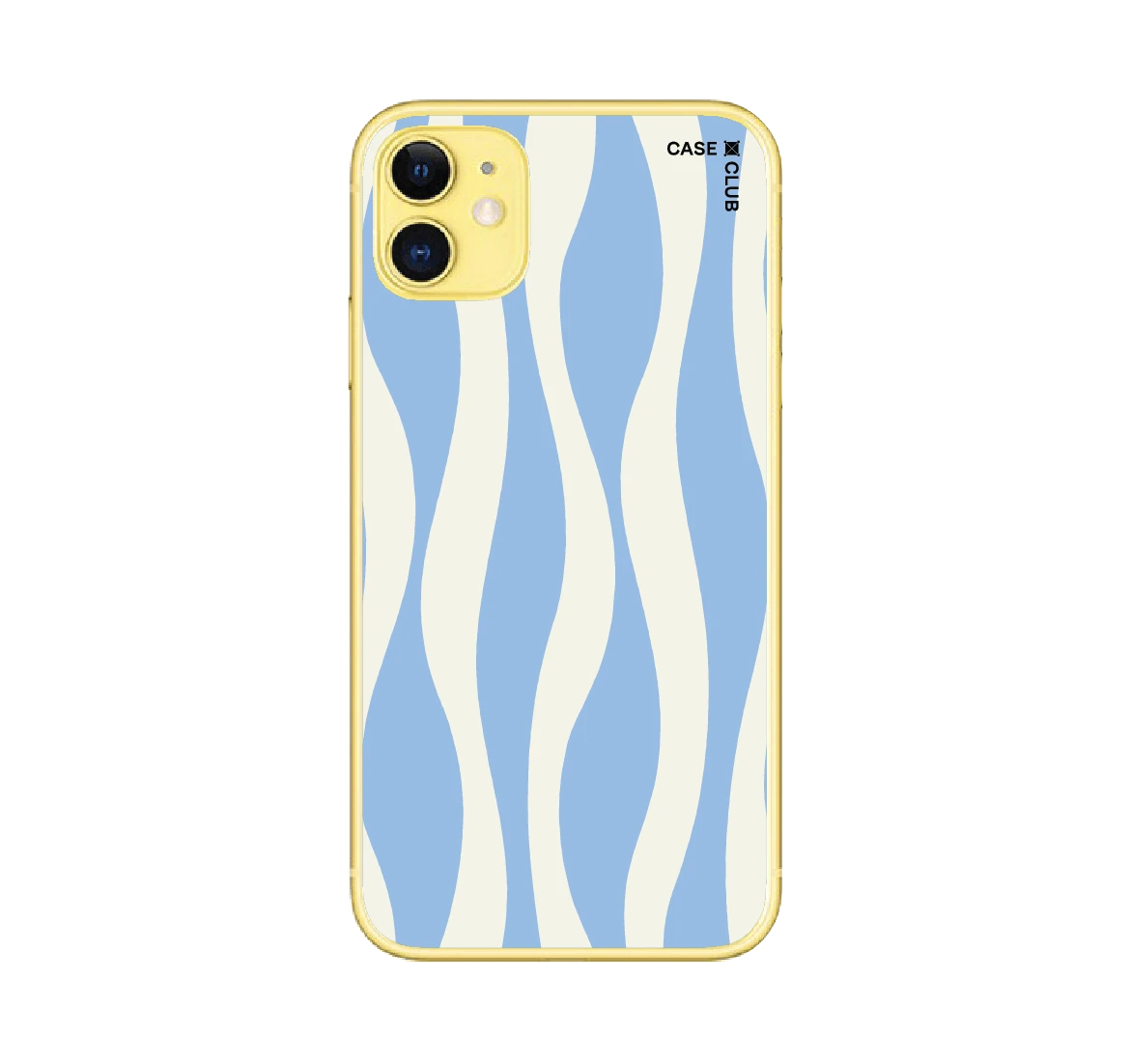 white & blue wavy pattern